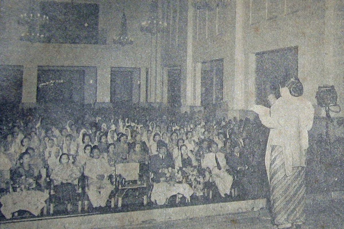 Peresmian Gerwani pada 25 Januari 1954.